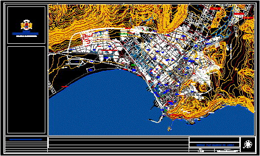 Plan de la ville d'Arica
