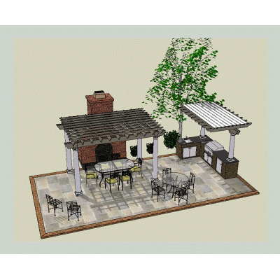 Pergolas de cocina al aire libre