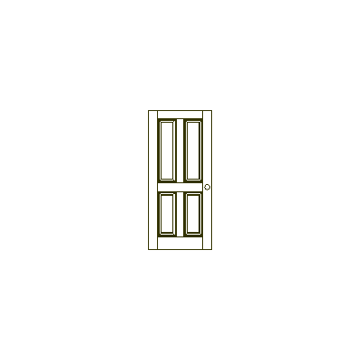 Elegancia en Madera: Puerta de 4 Paneles