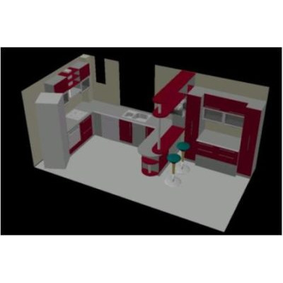 Cocina amueblada