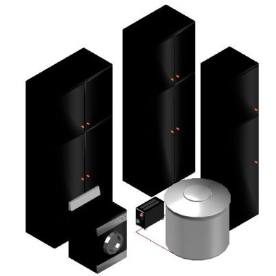 3d kitchen - various furniture