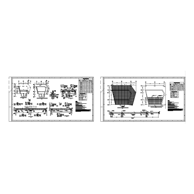 Planos estructurales de cubierta y vigas para una farmacia.