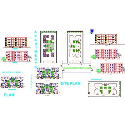 Plano Completo de Departamentos Modernos
