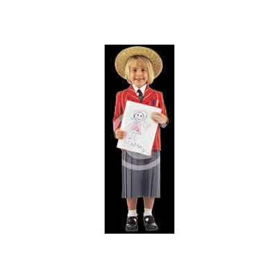 Nina con disegno scolastico