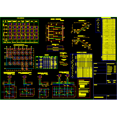 Plano estrutural de edificio