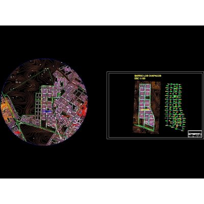 Plano de obras complementarias y red de agua potable