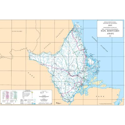 Mapa rodoviario de amapa