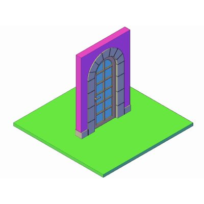 Puerta 3d