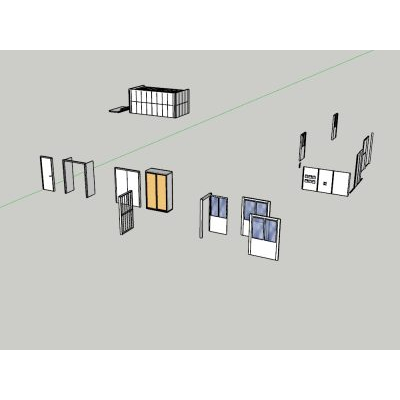 Diferentes modelos de puertas con movimientos dinamicos