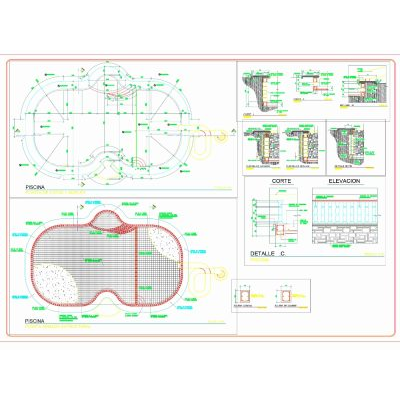 Planos de piscina tobogan