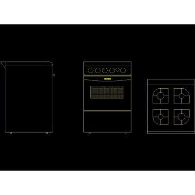 Plano de Cocina 4 Bocas