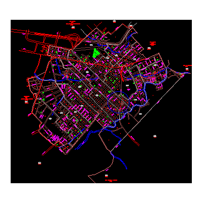 Plano Urbano de Cd. Mendoza