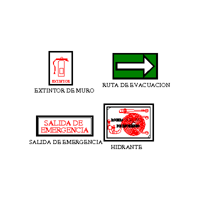 Simbolog&iacute;a de Protecci&oacute;n Contra Incendios (PCI) en CAD