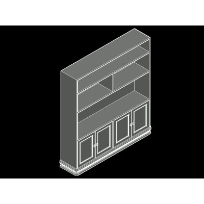 Mueble con bibliotecario