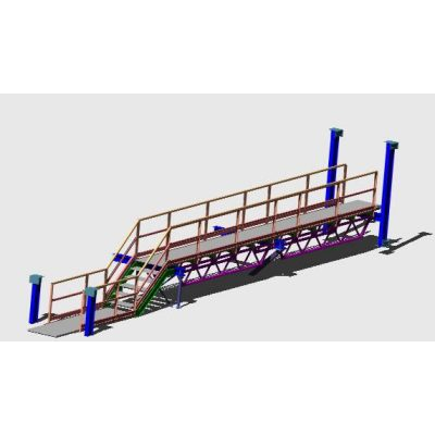 Pasarela para personas 3d