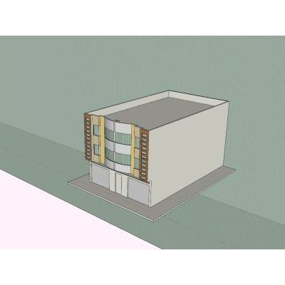 Edificio Moderno de 3 Niveles