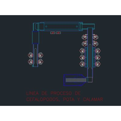 Línea de proceso industrial