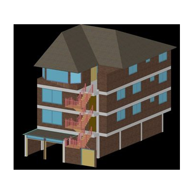 Vivienda multifamiliar 3d