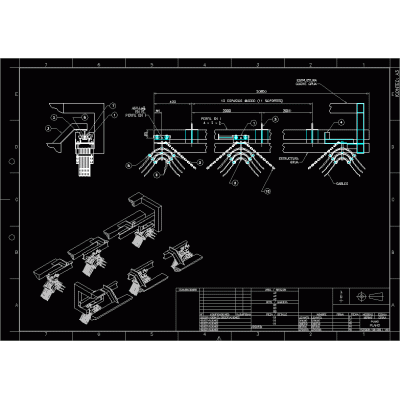Porta cables dxf