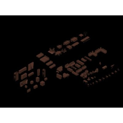 3d furniture blocks