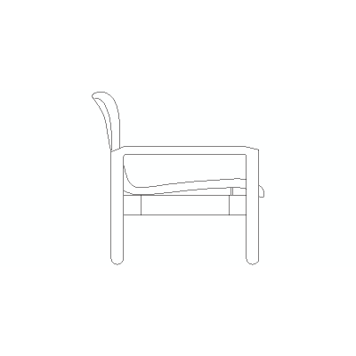 Silla En Alzado Lateral