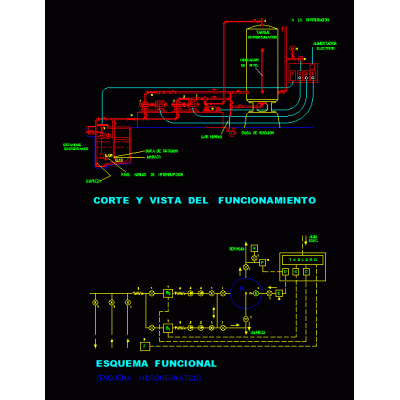 Système de pompage hydropneumatique en 2d