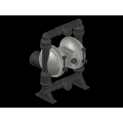 Pompe à membrane en 3d.