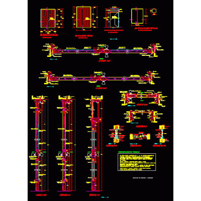 Detalles de ventanas y puertas