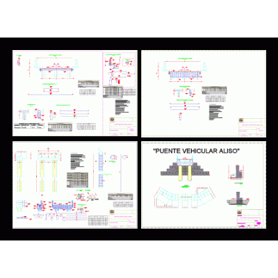 Plano estructural - puente vehicular