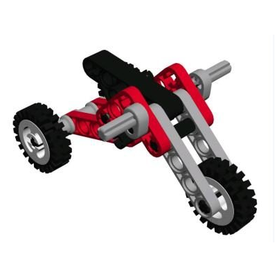 modello 3d moto lego