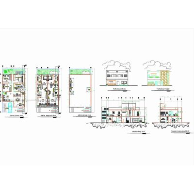 Single-family home 10x20 with two levels