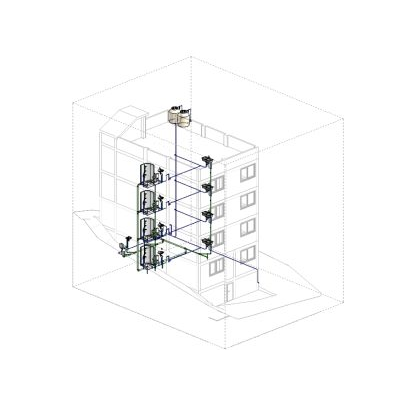 Vivienda multifamiliar cuatro niveles