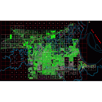 Plano de la ciudad de resistencia y area metropolitana