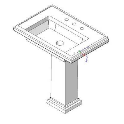 Lavabo con pedestal