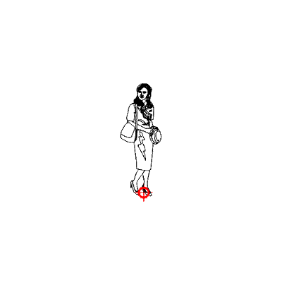 Figura umana in elevazione