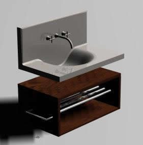 3d minimalist washbasin