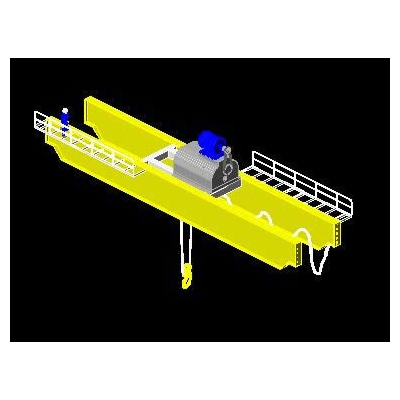 Grua viajera 3d