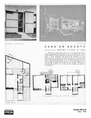 Proa 99 Magazine - Housing in Bogota - March 1956