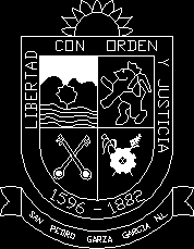 Escudo del municipio de san pedro garza garcia; nuevo leon; mexico