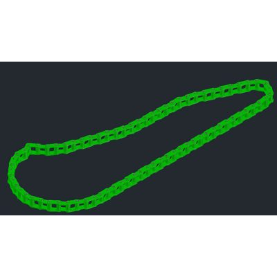 Acero cadena 3d