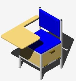 scrivania ergonomica 3d