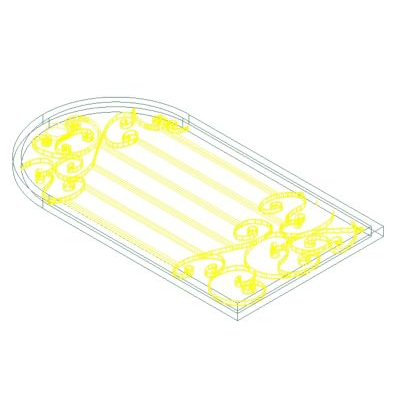 Reja 3d hierro forjado