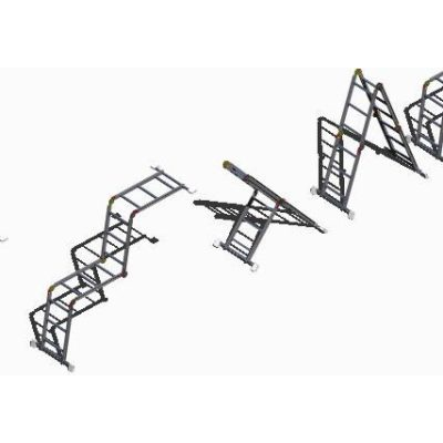 Escalera plegable 3d