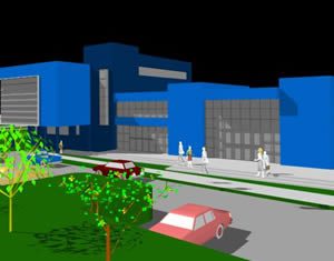 modèle 3D de Clinique médicale Rancagua Chili