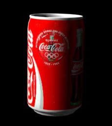 lattina di coca cola 3d
