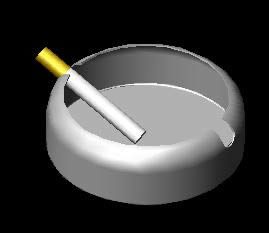 3d ashtray