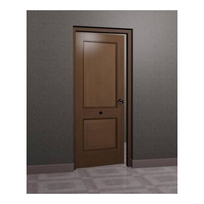 Elegante Puerta de Madera Clasica