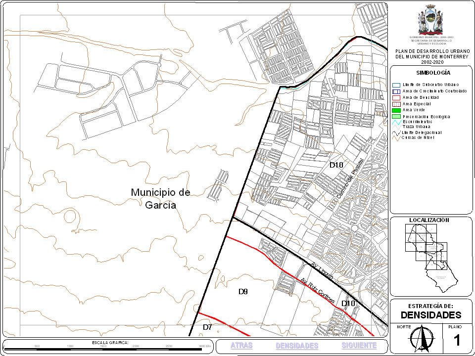 Piano urbanistico di Monterrey; nuovo Leone; Messico 4