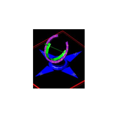 Reloj de sol 3d