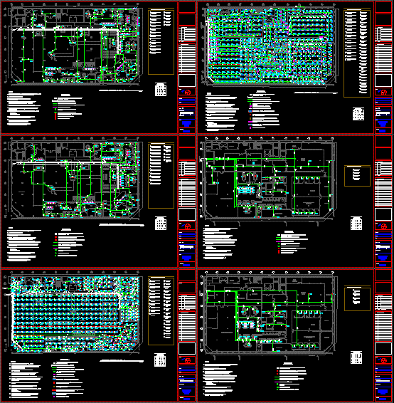 Electrical plans of commercial and office building